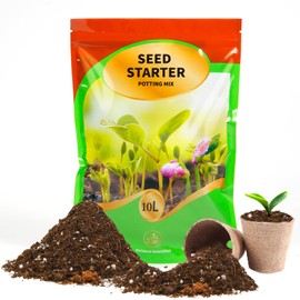 Omitgoter Seed Starting Soil Mix 4qt, Seed Starter Seedling Soil Ready to Use Suitable for Vegetable, Flower, Houseplant and Bonsai