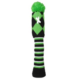 Knit Golf Cover Headcover Utility UT Cover with Pendant (Green)
