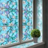 rabbitgoo Stained Glass Window Film, Anti UV Heat Blocking Privacy