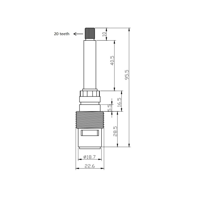 Decaura Watermark Shower Mixer Taps 1/4 Turn Twin Hand Levers