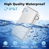 RTHIEAI Waterproof Outdoor IP67 Junction Box (7.9"x3.9"x2.8") with Mounting Plate,