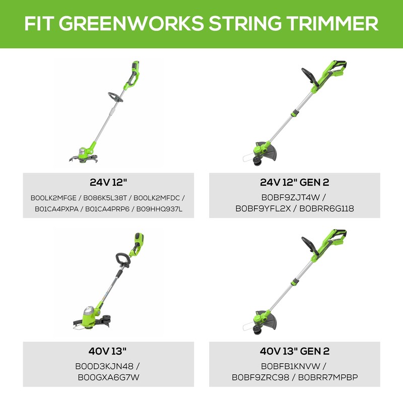 Greenworks 0.065" Single Line Auto-Feed String Trimmer Spools (6-Pack) +