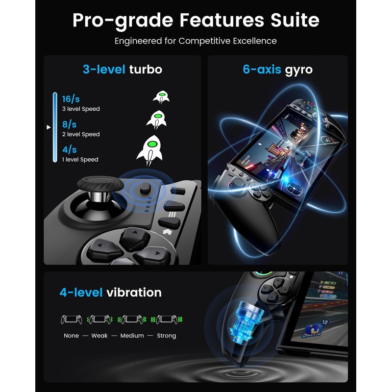 OKETY Controller for Switch 2 with Hall Effect Joysticks/Hall Triggers,