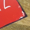 Macosa SA89232 Decorative Sign Favourite Place Red Iron 28 cm