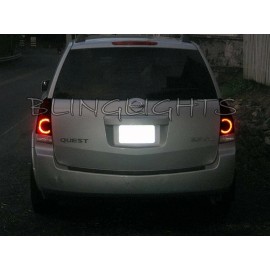 Bling Lights Tinted Smoked Protection Overlays Film for Taillamps Taillights for Nissan Quest