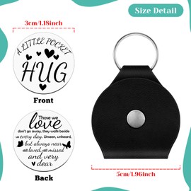 Baipilu Sympathy Gifts for Loss of Loved Pocket Hug Token Bereavement Gifts Condolences Gift for Loss Mom Dad Grandma Grandpa Memorial Miscarriage Gift for Mother Stainless Steel Double Side Coin