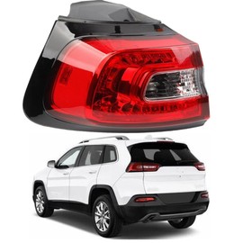 Sagnod Auto Tail Light compatible with 2014-2018 Jeep Cherokee Left Driver Side