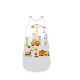 Herding Baby Best Baby Sleeping Bag Construction Site 90 cm Side Zip and Poppers - White