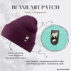 siviwonder English Bulldog Hat Patch Leather Walking Beanie Knitted Hat