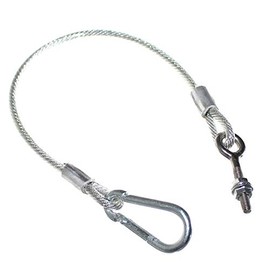 1 Catch Rope for Side Walls Flatbed Tailgate Pickup Trailer Rope Steel Cable with Carabiner Old-Harvest