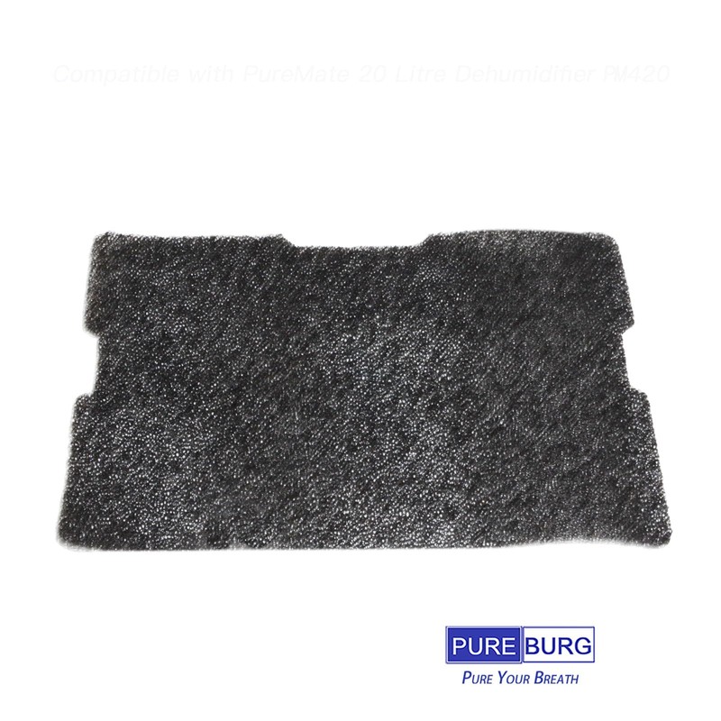 PUREBURG Replacement Filters Compatible with PureMate PM420,20 Litre Dehumidifier,6-Pack Activated