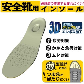 Safety Shoe Insole Unisex M (24.0~25.0)