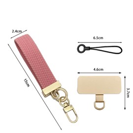 Lanito Smartphone Strap, Wrist, Stylish, Braided Hand Strap, Scrunchie, Wrist Strap, Cell Phone Strap, Name Card, Employee ID, Lost Prevention, Fall Prevention, Cute, Stylish, Lightweight, Safe