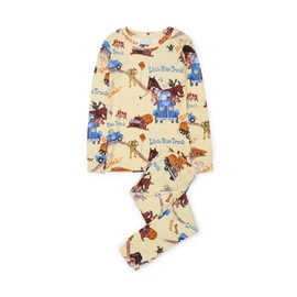 Books to Bed Unisex Child Long Sleeve Printed Pajama Set, Little Blue Truck, 4T US
