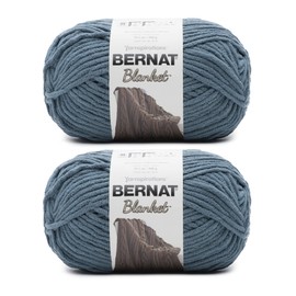 Bernat Blanket Stormy Green Yarn - 2 Pack of 300g/10.5oz - Polyester - 6 Super Bulky - 220 Yards - Knitting/Crochet