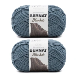 Bernat Blanket Stormy Green Yarn - 2 Pack of 300g/10.5oz - Polyester - 6 Super Bulky - 220 Yards - Knitting/Crochet