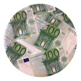 CUCUBA 16 Large Paper Plates Party Tableware Birthday Theme 23cm