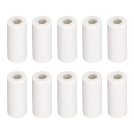 Rebower Ceramic Tube Wiring Insulated Ceramic Tubing [for Cable Bundle Heat Insulation Protection] - 50 Pcs / 2mm x 4mm x 10mm