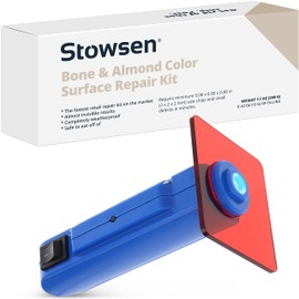 Bone & Almond Color Surface Repair Kit - Fix Chips & Defects in Minutes | Repair Tiles Bathroom Fixtures and Countertops With Ease | For Porcelain Ceramic Fiberglass Corian and Enameled Surfaces