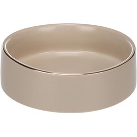 Flamingo Dog Bowl - Ceramic Dog Bowl - Beige - 200 ml - Dog Bowl Small Dogs - Dishwasher Safe and Non-Slip