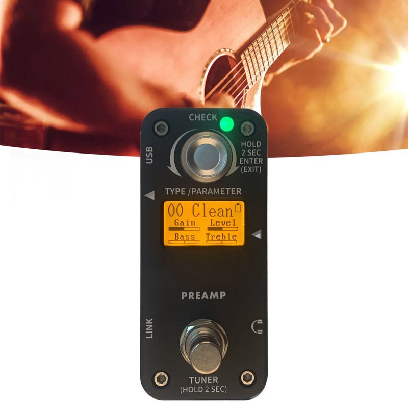 Preamp Effect Pedal Unvoiced Sound Overload Distortion Metal Tone Electric