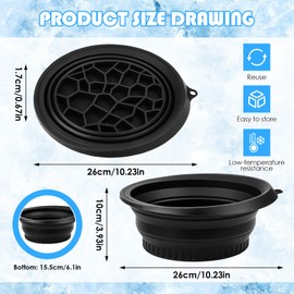 Face Ice Bath Bowl, Silikon Faltbares Waschschüssel für Gesicht, Eisbadschale Gesicht, Portable Ice Facial Washbasin, Quick Cooling Wash Basin für den Heimgebrauch oder Unterwegs