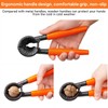 ChromLives Nutcracker, walnuts with non-slip handle, zinc alloy, die-cast zinc,