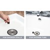ShowerShroom SHSULT755 Ultra Revolutionary Shower Hair Catcher Drain Protector, No