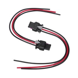 Anlseiod Pack of 2 3-Pin Parking Sensor Connector for A3 A4 A5 A6 Seat Altea Leon Ibiza 4 Skoda Fabia Superb O.ctavia 4F0973703 Plug Parking Sensor Wiring Harness Adapter 4H0973703