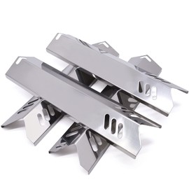 Adviace 15 inch Grill Heat Shields Replacement for Dyna-Glo DGF493BNP, DGF510SBP, Set of 4 Barbeque Grill Heat Plates for Backyard Grill Replacement Parts BY15-101-001-02, BY13-101-001-13, GBC1460W