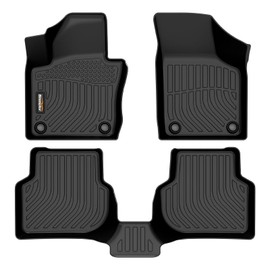 Binmotor-Floor Mats & Cargo Liner Set for 2012-2015 Honda Civic & Civic Si Sedan Only(Non Coupe), All Weather Car Floor Mat for Honda Civic Accessories Rubber Mats Heavy Duty Liners