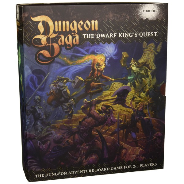 Mantic Games - MGDS01 - Dungeon Saga The Dwarf Kings Quest - Fantasy 28mm Miniature Adventure Strategy Board Game