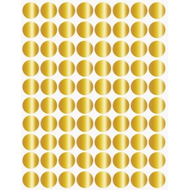 Colour Coding Labels Gold 13mm Round Stickers - 1.3cm Glue Dots Pack of 1200 Royal Green