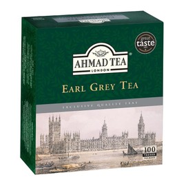 Ahmad Tea Earl Grey Tea, Tagged Teabags without envelopes, 100 Count