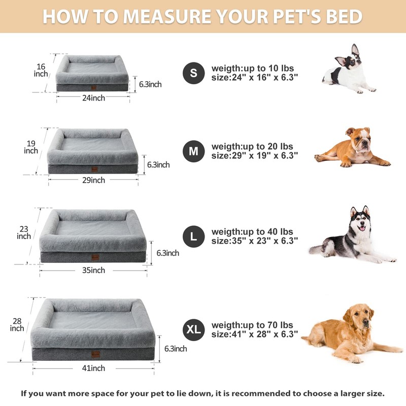 BFPETHOME XL Extra Orthopedic Dog Bed for Large Dogs –