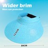 MK MATT KEELY Women's Foldable Straw Sun Hat Visor Cap