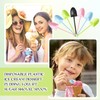 100 Pcs Plastic Mini Ice Cream Dessert Spoon Shovels Pudding