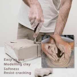 ReArt Mid High Fire Pottery Cone 05-10 for Wheel Throwing, Hand Building, Sculpting - All-Purpose Modeling Clay (High Fire, 20Lbs)