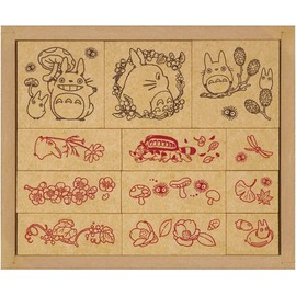 mussor Beverly Studio Ghibli Stamps Set for Kids 12 Cute Stamps/Japanese Stationery Set