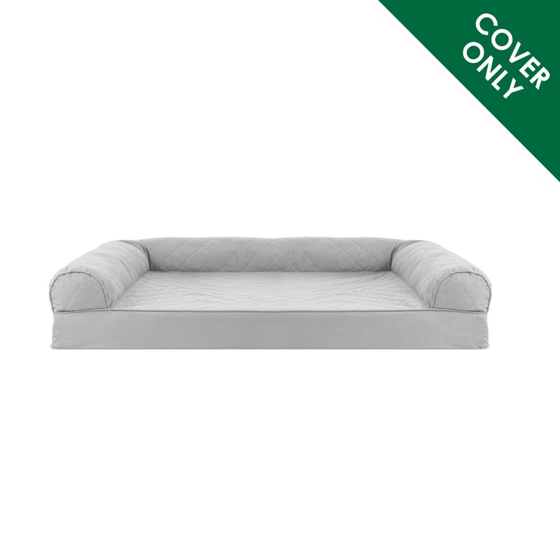 Furhaven Replacement Dog Bed Cover Quilted Sofa-Style, Machine Washable -