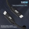 RVP+ USB C to USB C Cable (2Pack, 100W, 6FT),