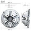 10L0L Golf Cart SS Wheel Covers Hub Caps for EZGO,