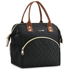 BAGNN Cool Bag 10L Insulated Lunch Bag for Men and Women Lunch Bag for Work Office Picnic Portable Foldable Lunch Bag - Black