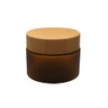 1 Piece 150ml Empty Portable Amber Round Plastic Cosmetic Cream
