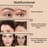 Eyebrow Stencil Stamp Set, Two-Tone Waterproof Eyebrow Powder Kit, Long