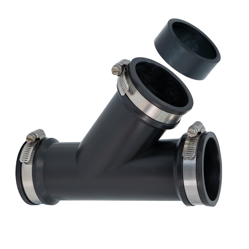 Fernco 1.5 in. Hub Flexible PVC Wye DWV Pipe Fitting