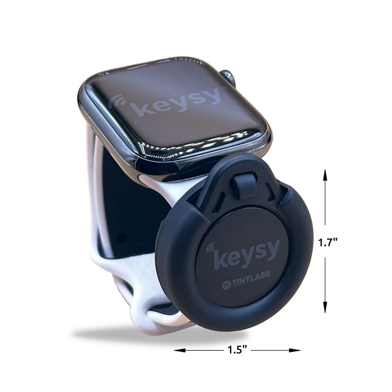Keysy Key Fob Holder for Watch Band RFID (Black)