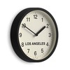 JONES CLOCKS® Los Angeles Time Zone Wall Clock Small Modern