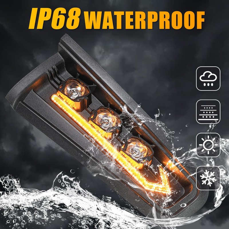 MSIZOY Front Bumper LED Fog Light Compatible With For Ford
