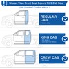 Huidasource 2Pcs Seat Covers for Nissan Titan/Titan XD 2016-2024, Full